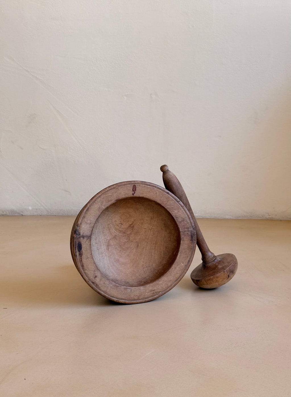 Wooden mortar